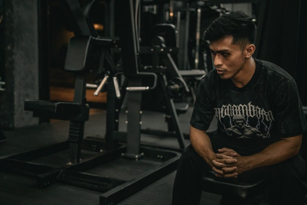 exhausted fitness professional