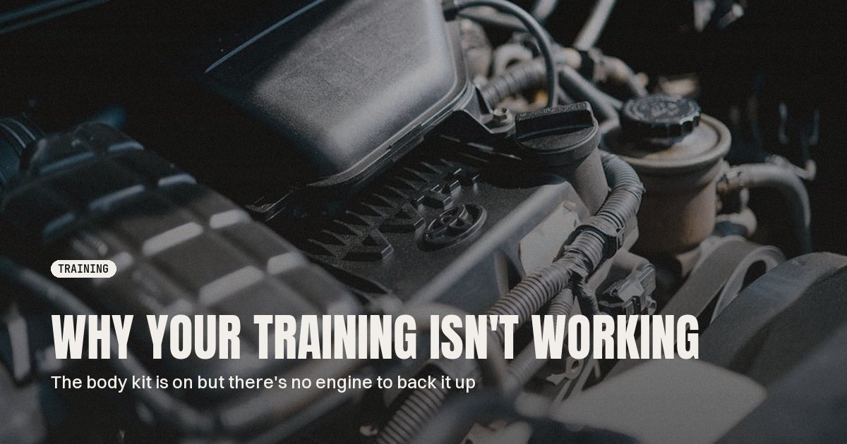 Why Your Training Isn't Working: The Garage Full of Parts