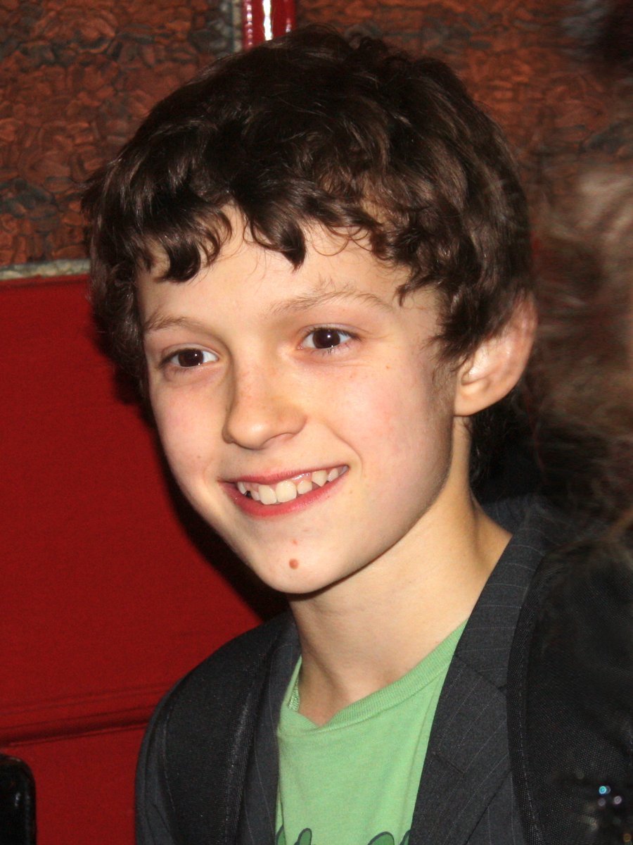 Tom Holland aged 14 during his Billy Elliot run in the West End, 2010
